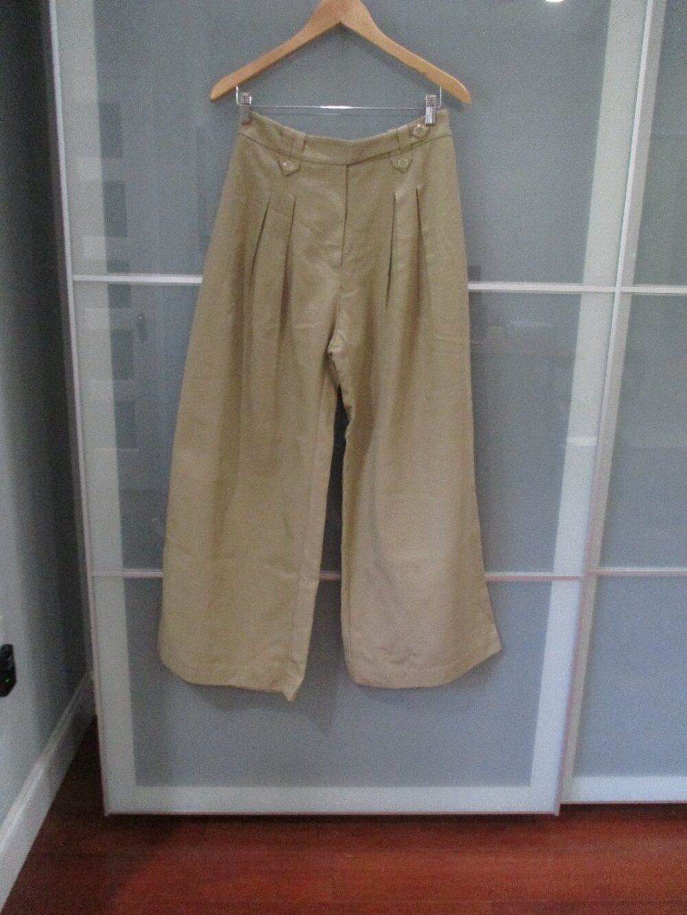 FARM Rio High Waist Pleated Wide Leg Pants